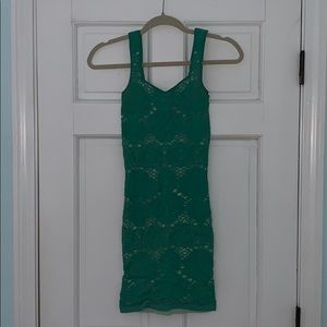 Free People Green Bodycon Dress